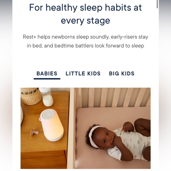 Hatch Rest Sound Machine Night Light Time To Rise Plus Audio Baby Monitor - Picture 7 of 12